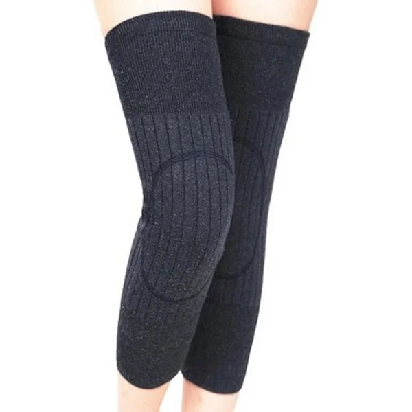Cashmere Socks for Women and Men for Winter, Knee Pads, Knitted Cuffs, Leg Warmers Grey