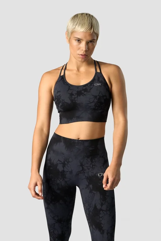 ICANIWILL - Define Seamless Tie Dye Sports Bra Midnight - Dame - ICIW