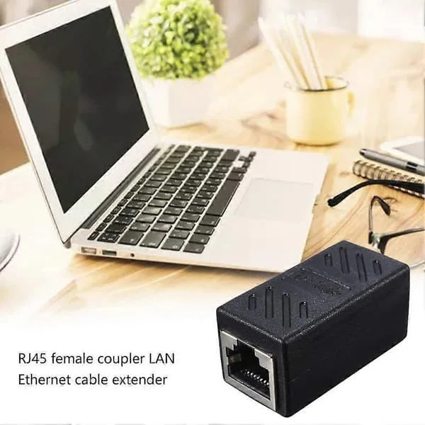 RJ45 Inline Kopplare Cat7/Cat6/Cat5e Ethernet Nätverkskontakt - Kabel W9H6