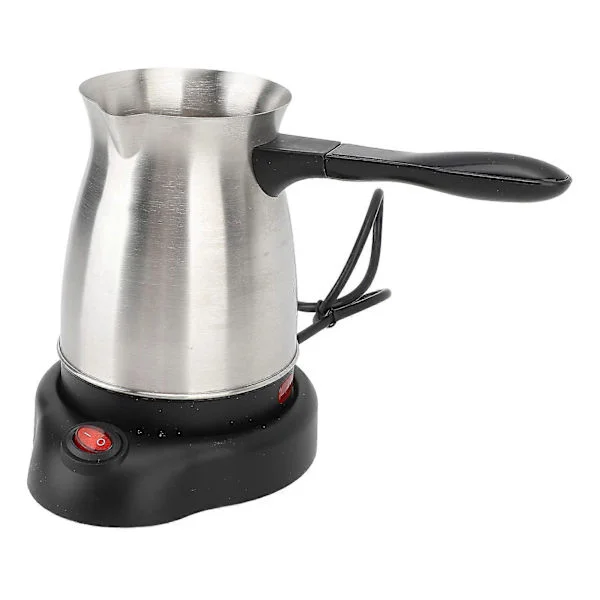 Elektrisk turkisk kaffebryggare 600 ml rostfritt stål elektrisk turkisk kaffemaskin