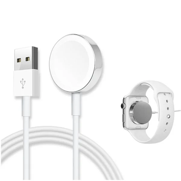 Ladekabel for Apple Watch / iWatch hvit Hvit (A-munn aluminiumslegering)