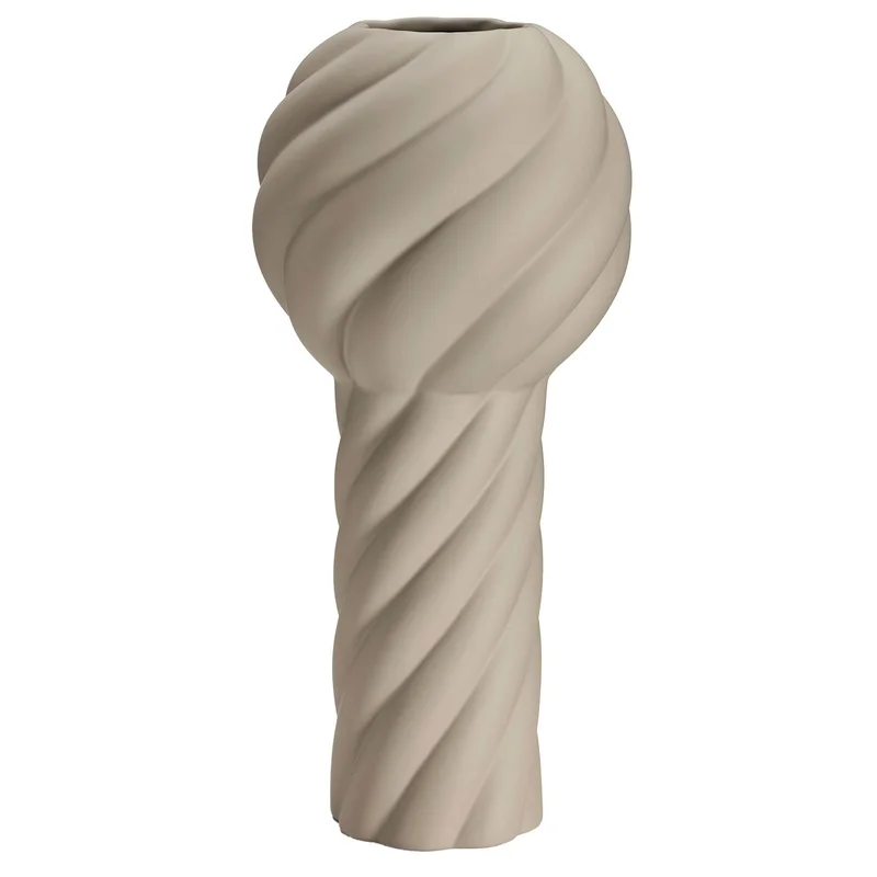 Cooee design Twist Pillar maljakko 34 cm, hiekka