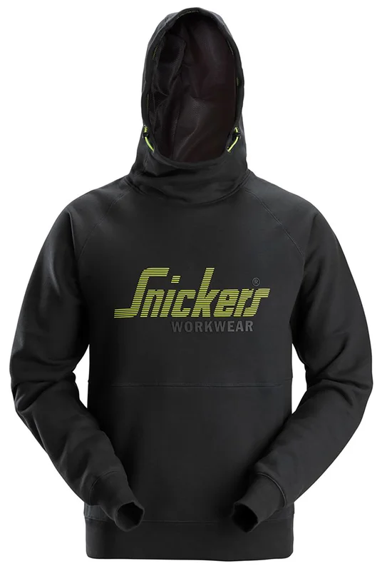 Snickers Workwear 2845-0400 Hettegenser med logo, svart Svart, Klær