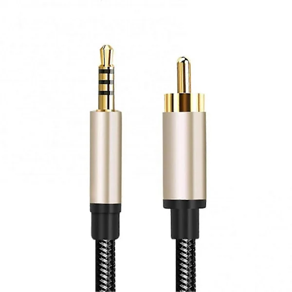 3,5 mm Digital Koaxial Audiokabel Hd Rca Lotus Huvud Konverteringskabel För Stereo Mottagare Högtalare Projektor