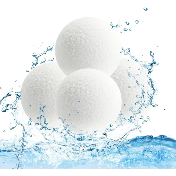 Olieabsorberende Svamp 4 Stykker Pool Absorberende Svamp, Genanvendelig Pool Svamp Absorber, Spa Skum Svamp til Swimmingpool, Spabade, Hvid, 