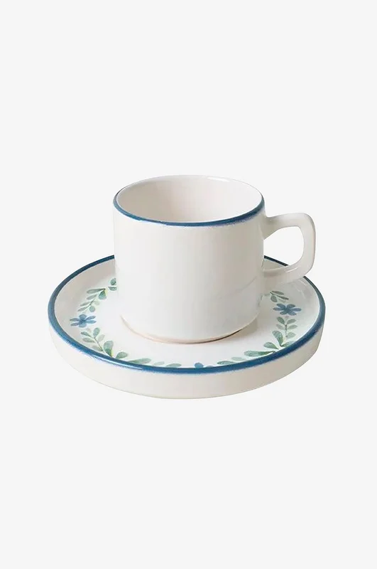 Hermia - Set med tekoppar (12 delar) Flora - Vit - Serviser - Från Homeroom