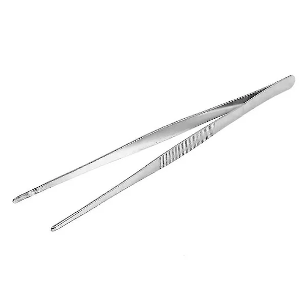 2st 12,5/16/20/25/30 cm tandad pincett i rostfritt stål Lång mattång Grill grillverktyg