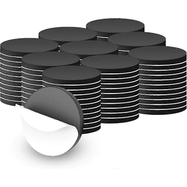 100 Stycken 20mm Runda Magnetiska Klistermärken, Starkt Självhäftande Rund Magnet, Självhäftande Magnetiska Klistermärken, Självhäftande Magnet, Runda