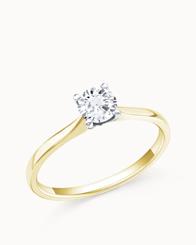 Solitaire ring Annie 18K Geelgoud - Verlovingsringen & Trouwringen van Vanbruun
