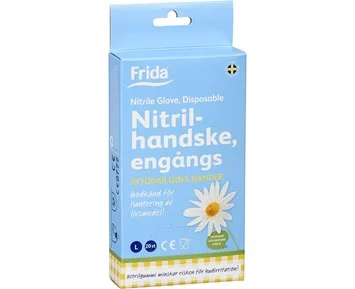 Frida-Svart Engångshandske Nitril Large 20-p-Engangshansker 20-pk i størrelse L -Home & Household Consumables-Rengjøringsmidler