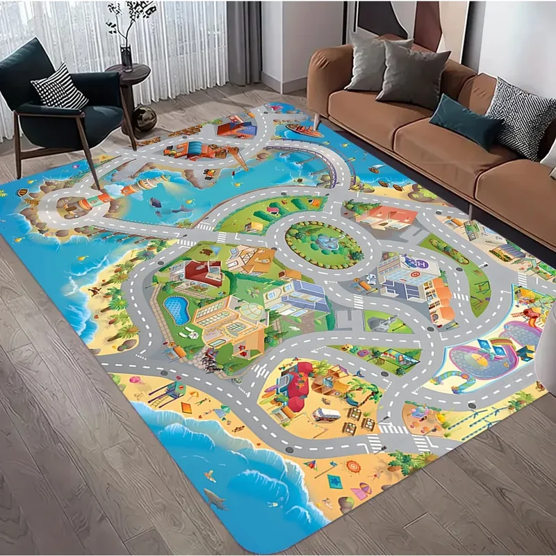 AliExpress - Tapis de voiture tapis de jeu tapis de route tapis de jeu pour enfant salle de jeux tapis de voiture jouet tapis pour enfants carte de 