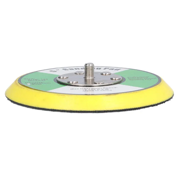 Borrelås-bakplater Luftsliper Poleringsmaskin PU-bakplate for sliping polering buffing 5in 5/16inx24 gjenger 12000RPM