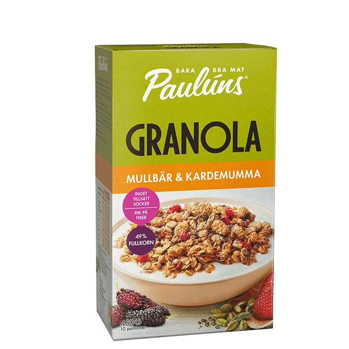 Paulúns Granola Morbær Kardemomme 450 g