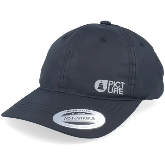 Picture - Svart unconstructed Caps - Paular Black Dad Cap @ Hatstore