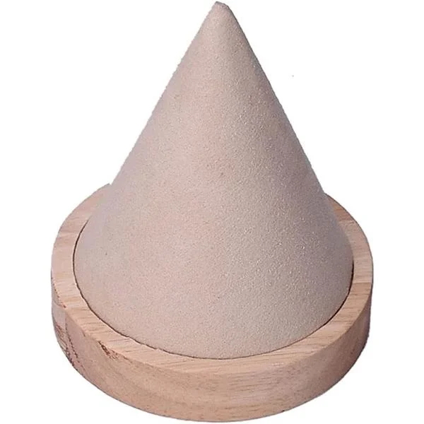 1 st träkonformad armbandshållare i trä för klockor, ankelband för hem, utställning, butiker (beige)