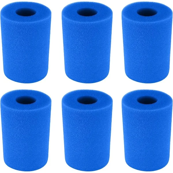 Exnemel filter svamp, filterpatron svamp, swimmingpool filter svamp, återanvändbar tvättbar ersättningspatron, badtunna filter svamp filter (6