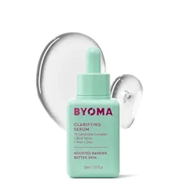BYOMA Hydrating Serum, Hydrating Facial Serum with Squalane, Glycerin & Ceramides, for Dewy Radiant Skin, 30ml Green