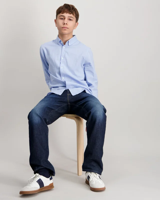 Lexington Kyle Casual Oxford B.D Shirt Blau T-Shirts Jungen - Kids Brand Store