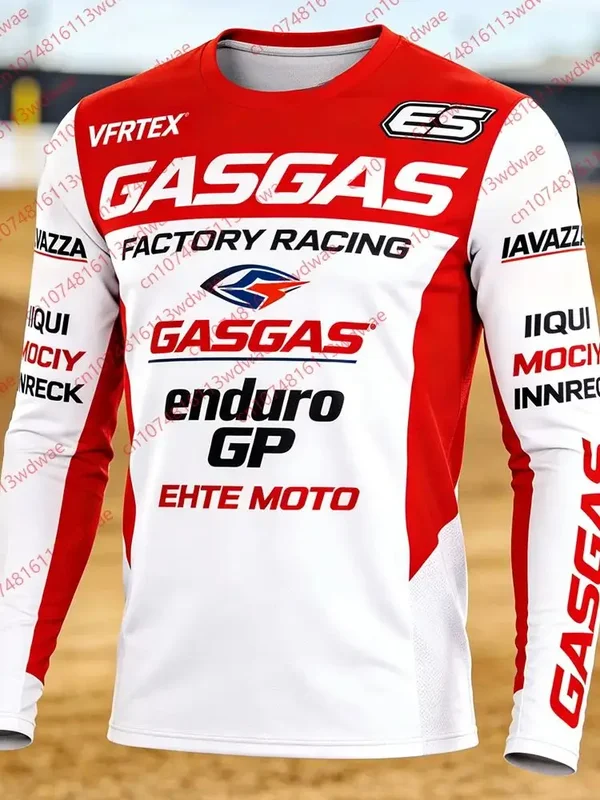 AliExpress - Maillot de Motocross Enduro GP GASGAS Factory Racing 2026 pour Homme – Séchage Rapide, Respirant, Manches Longues, Haut MX Tout-Terrain 