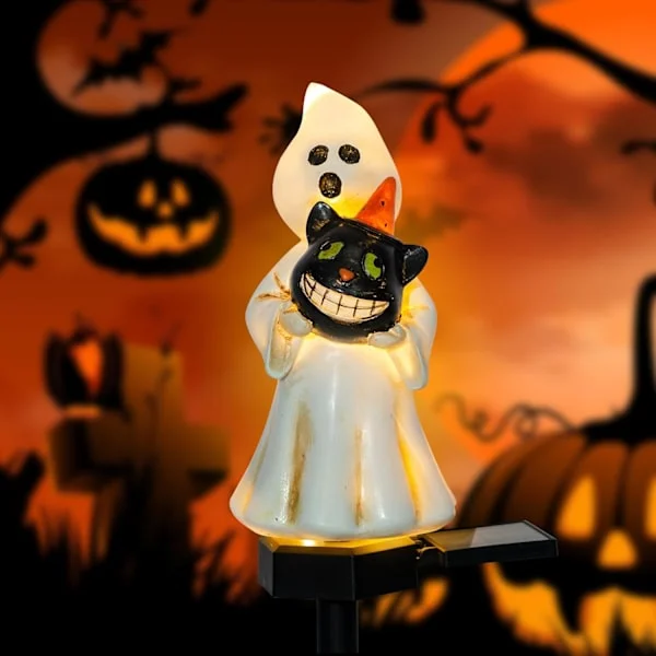 Pelottavat aurinkovoimalla toimivat Halloween-koristevalot, Halloween-lahjat, Halloween-pihakoristeet, Halloween-puutarhakoristeet, Pelottava valo, 