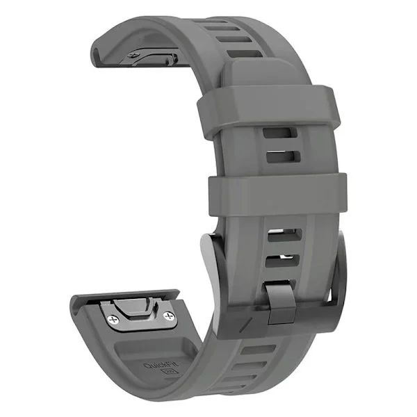 QuickFit 22mm 26mm Armband för Garmin Epix Gen 2 Silikonarmband för Garmin Fenix 7 7X 5Plus 6XPro Enduro 2 Armband Grå