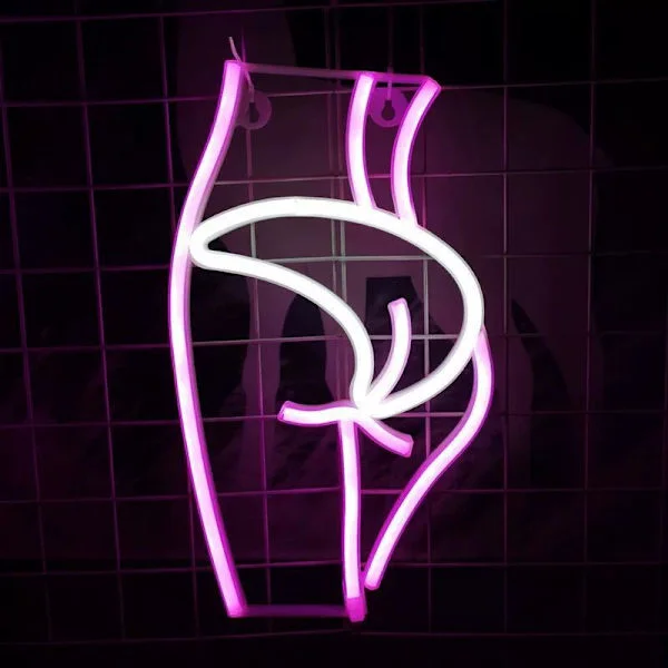 Lady Neon-kyltti Neon-valot Seksikäs Lady-kyltti Kylttitaide Koristeellinen Kyltti