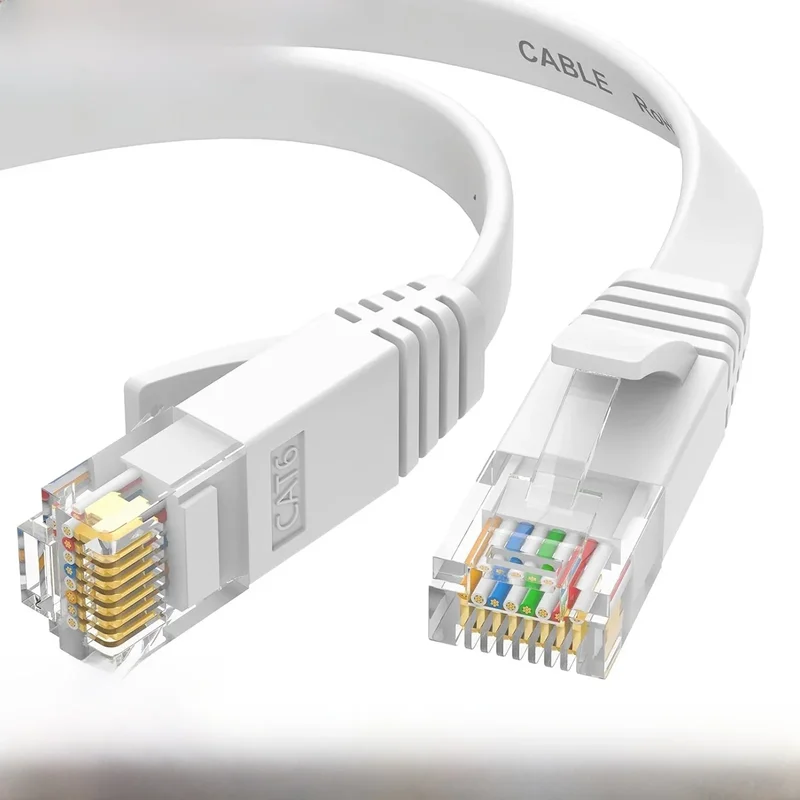 AliExpress - 0,1 m 0,2 m 0,3 m 0,5 m 50 m Cat6 kurzes Ethernet-Kabel flaches RJ45-Computer-Internet-LAN-Netzwerk-Ethernet-Patchkabel