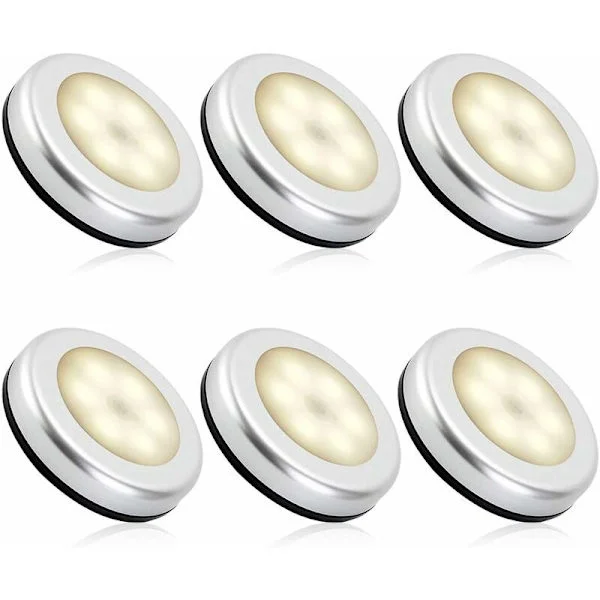 Nattlampa med rörelsesensor inomhus, batteridriven LED-lampa med rörelsesensor för trappor, LED-belysning för garderob, klädkammare, hall, barnrum