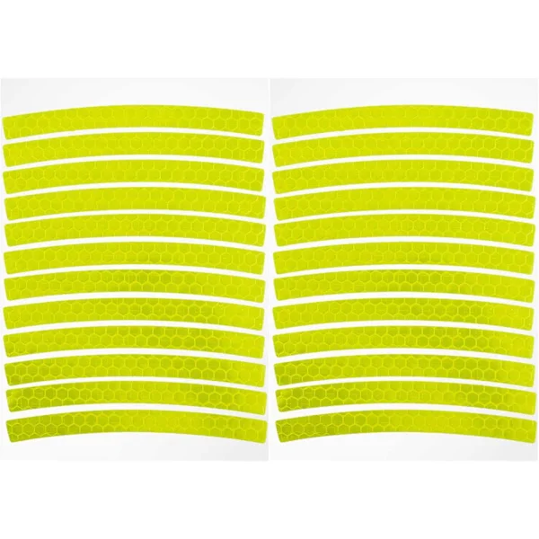 Refleks Stickers 24-delt sett Barnevogn Reflekssett Refleksfolie Selvklebende Høy synlighet I