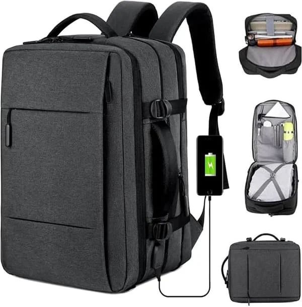 Cabin Backpack 40x16x30 - Ultralight Carry-on Backpack with 15.6 Inch Laptop Compartment, Cabin Bag with USB Charging Port.