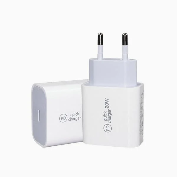 Lader for iPhone 15/16-serien Hurtiglader 20W USB-C Adapter Hvit