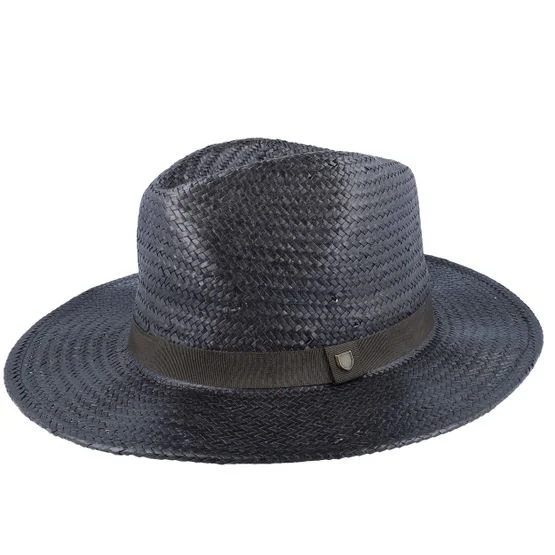 Brixton - Černá straw Klobouk - Passage Black Straw Hat @ Hatstore