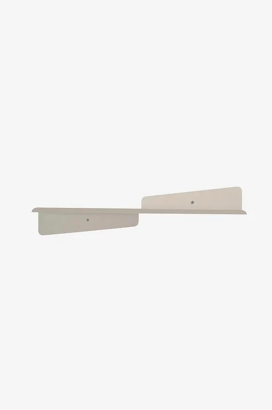 Hanah Home - Dekorativ vegghylle i metall Vona - Beige - Vegghyller - Fra Homeroom