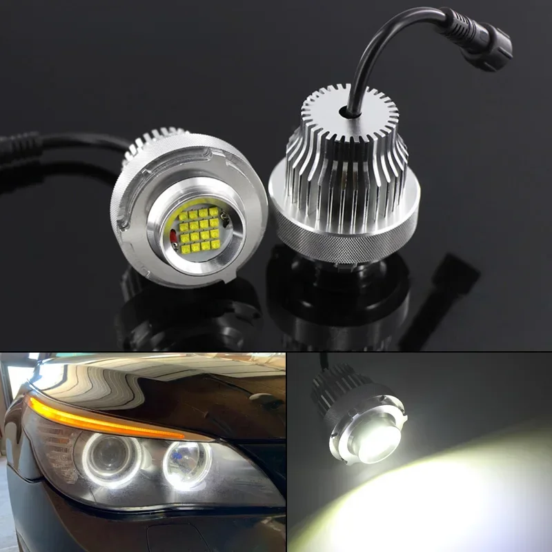 AliExpress - 2 * Angel Eyes LED-Markierungsleuchten ohne Fehler für BMW 5-Serie E60 E61 LCI Halogen-Scheinwerfer Halo-Ring-Glühbirnen-Kits 