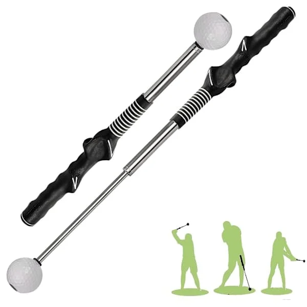 Retractable Golf Trainer - Grip and Swing Trainer for Warm-up, Strength and Tempo - Right-Handed