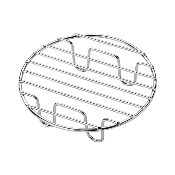 Rostfria Airfryer Tillbehör - 2-Pack Enkellagers Grillgaller Kompatibelt med Runt Kök Stål Matlagningsställ - 18*3cm_xx