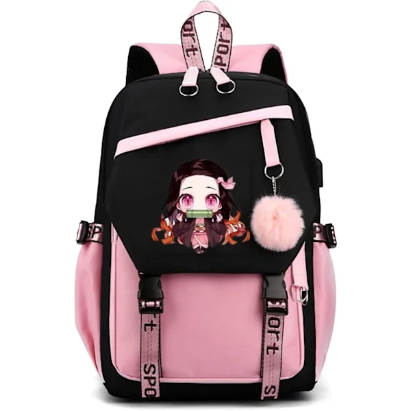 Ryggsekk Demon Slayer Nezuko Ryggsekk, Spøkelsesveske Ryggsekk Spøkelsesjente Ryggsekk Anime Ryggsekk Spøkelse Cosplay Ryggsekk Fan Gave