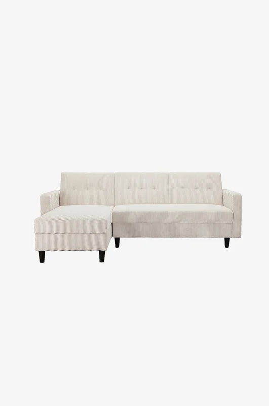 Dorel Home - Hjørnesofa med opbevaring Hartford Ii - Hvid - 3-pers sofaer - Fra Homeroom