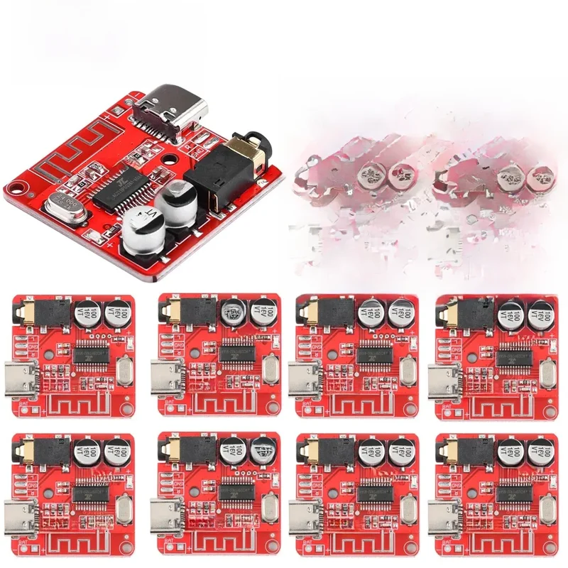 AliExpress - 1-10PCS Bluetooth Audio Receiver Board Bluetooth 5,1 MP3 Verlustfreie Decoder Micro USB 3,5mm Audio Ausgang verstärker Modul Typ-C