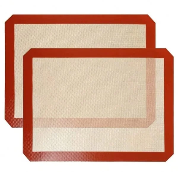 Silicone Baking Mat Silicone Baking Sheets Reusable Baking Mat 16.5" x 11.6" Dark Grey Oven Baking Sheet for Making Cookies/Macarons/Bread 2 Pieces