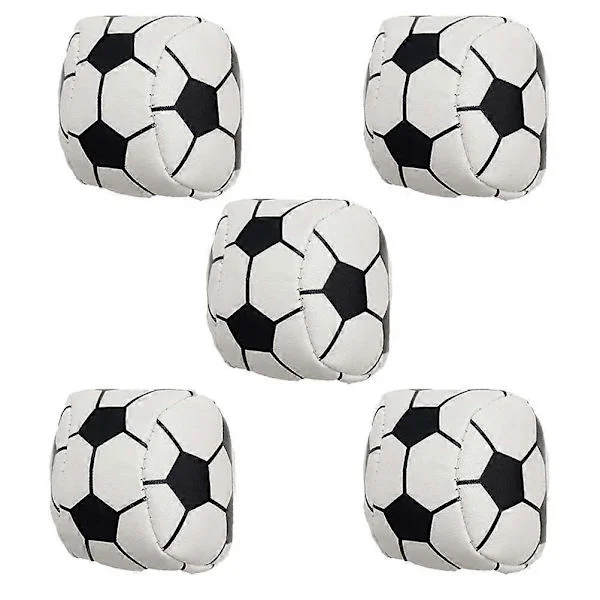 5 st fotbollsdesignade sandsäckar leksaker sandsäckar leksaker för barn