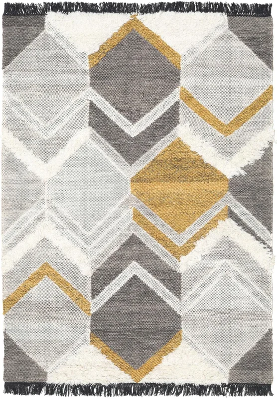 Small Silvana Rug - Gold 140X200 Wool