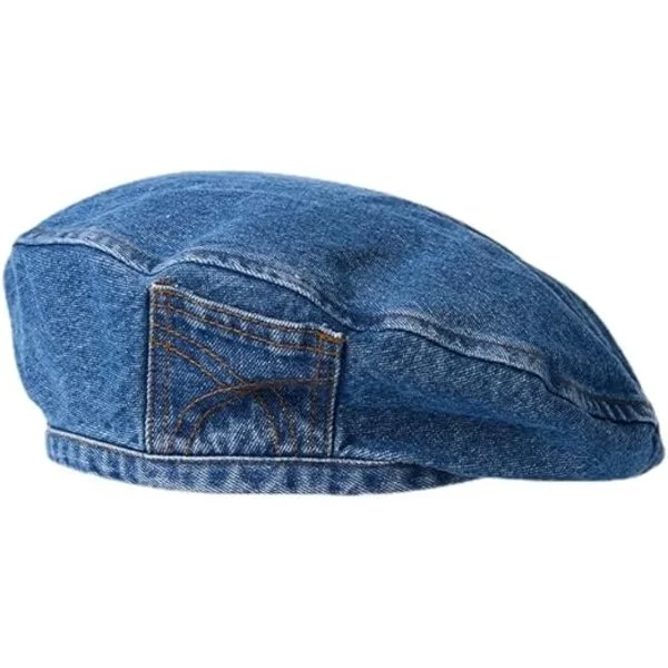 Y2k Hats Kpop Outfits för kvinnor Målarmössa Denimhatt Damkeps Hip-Hop Hats Grunge Retro Flickkepsar