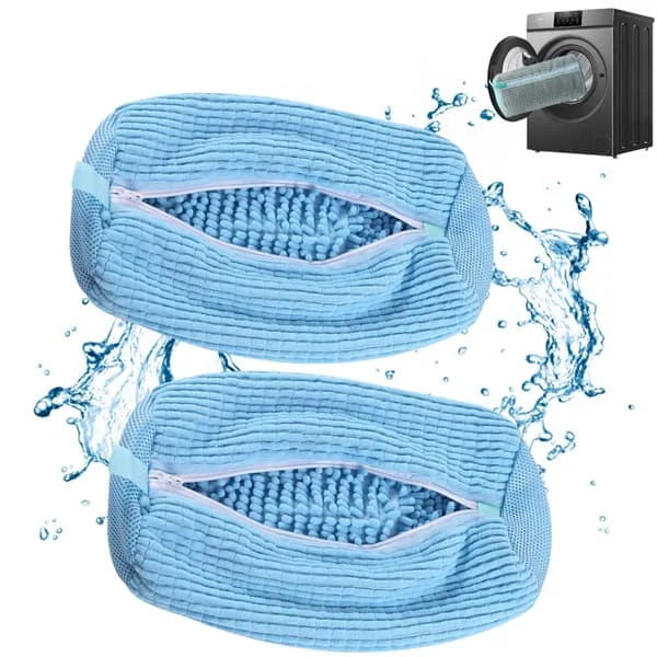2-Pack Shoe Laundry Bag, Zippered Wash Bag, Reusable Laundry Bag for Shoes – 360° Full Coverage Cleaning, for Washing Machine and Dryer