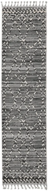 Nuri 80X300 Pequeño Gris Pasillo Alfombra