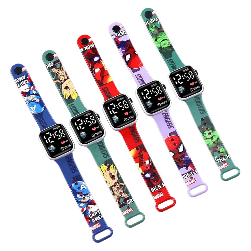 AliExpress - Mode dessin animé Spiderman enfants montres filles Reloj Inteligente Para Niños Niña Reloj montre numérique femmes Relógio Infantil ﻿
