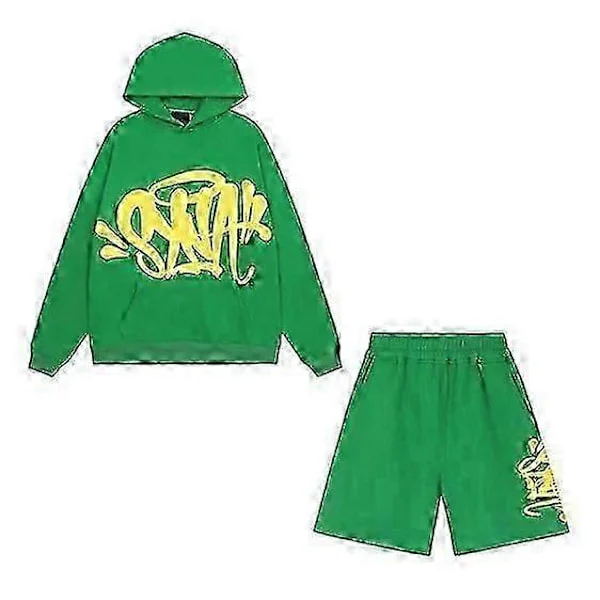 Amerikansk lös sweatshirtjacka, träningsbyxor, dam, trendigt märke, hiphop, street, par, casual QYSLV
