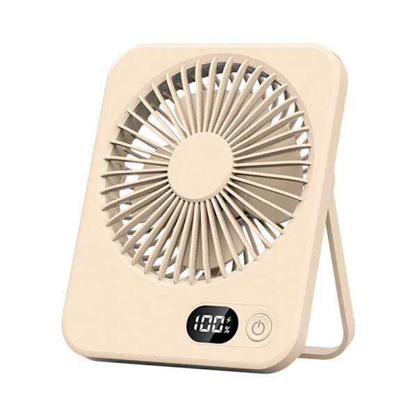 Bærbar USB bordventilator, stærk luftstrøm, 35 dB ultra-stille, 5 hastigheder bordventilator, tilt foldbar, mini bordventilator til hjemmekontor bord 