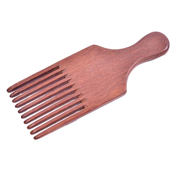 Skægbørste til mænd Trækæmme Afro Hårløft Kæmme Træskægbørste Træhår Pick Kæmme Skægbørste