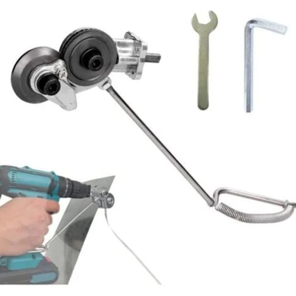 Metalliporalevyleikkuri, Nibbler-metalliporatarvike adapterilla, DIY-metalliporatarvike, helppokäyttöinen peltileikkuri